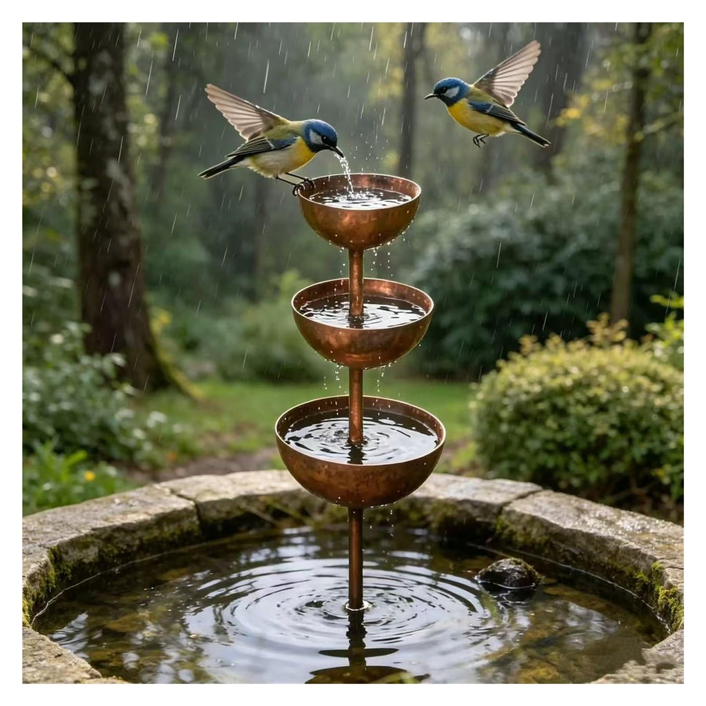 🐦 Rain Catcher Bird Bath Stake 🦋