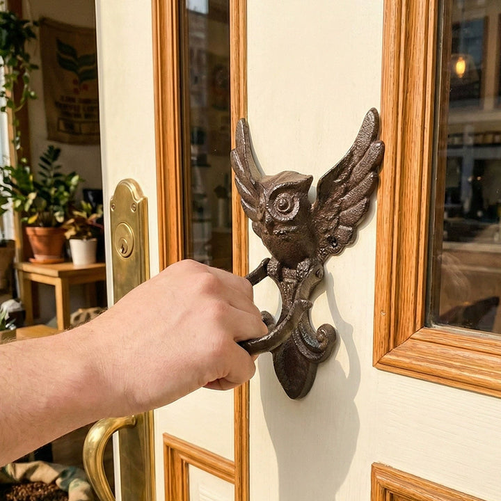Owl Door Knocker – Heavy Duty Iron Door Handle