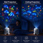 🔥 Dynamic Rotating LED Projector Light 🔥 360° Rotating Ocean Wave Night Light