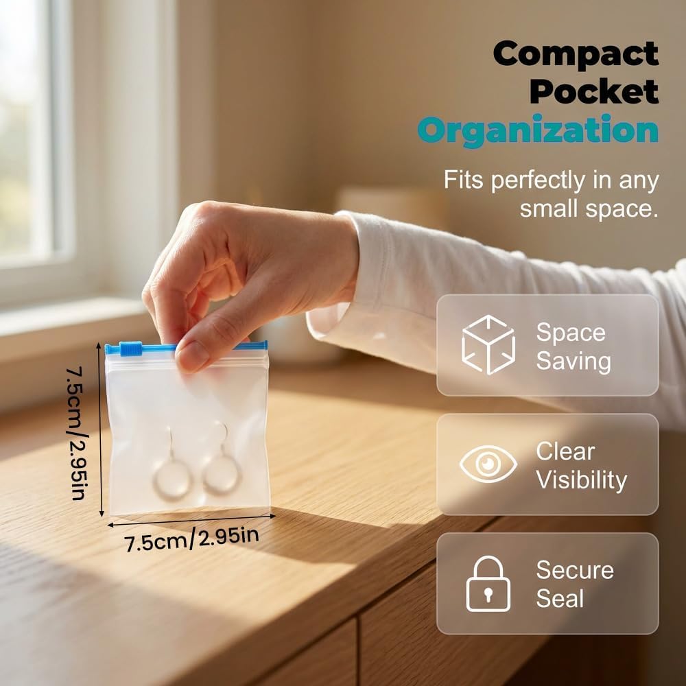 ✨Self-Sealing Zipper Medicine Bags✨Reusable Pill Organizer Pouches for Travel