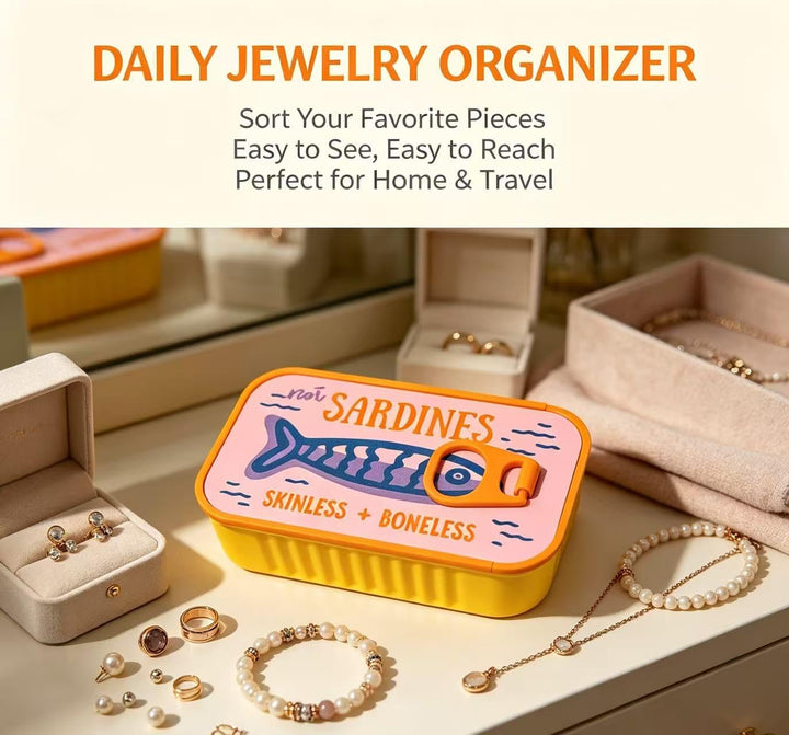 Sardine Tin Jewelry Box, 3d Printed Sardine Tin Like Jewelry Case