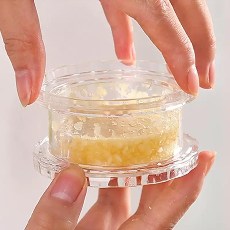 🧄 Transparent Manual Garlic Twist – ✨ Multi Functional Mincer & Grinder