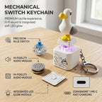 😀 Seagull Sound Keychain with LED Light & Button 🔥