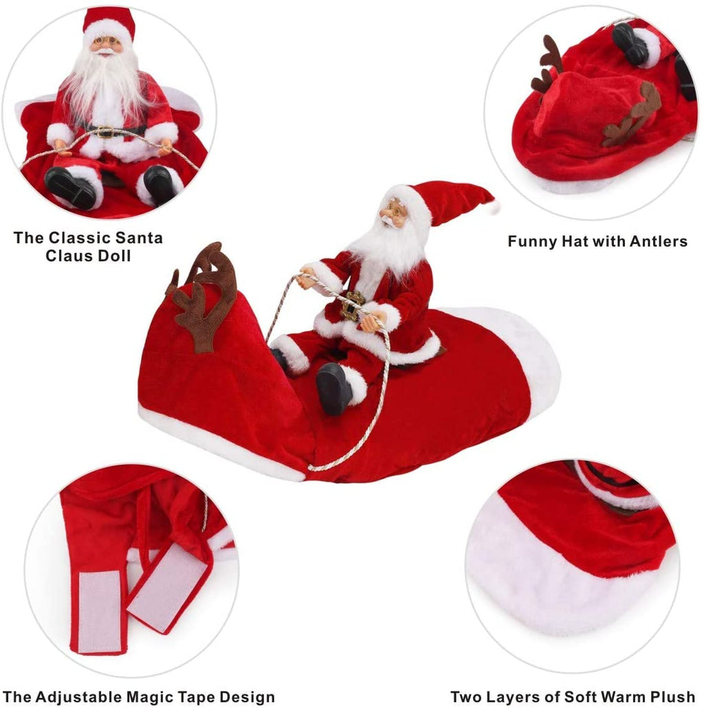 Santa Dog Costume-Christmas Pet Coat
