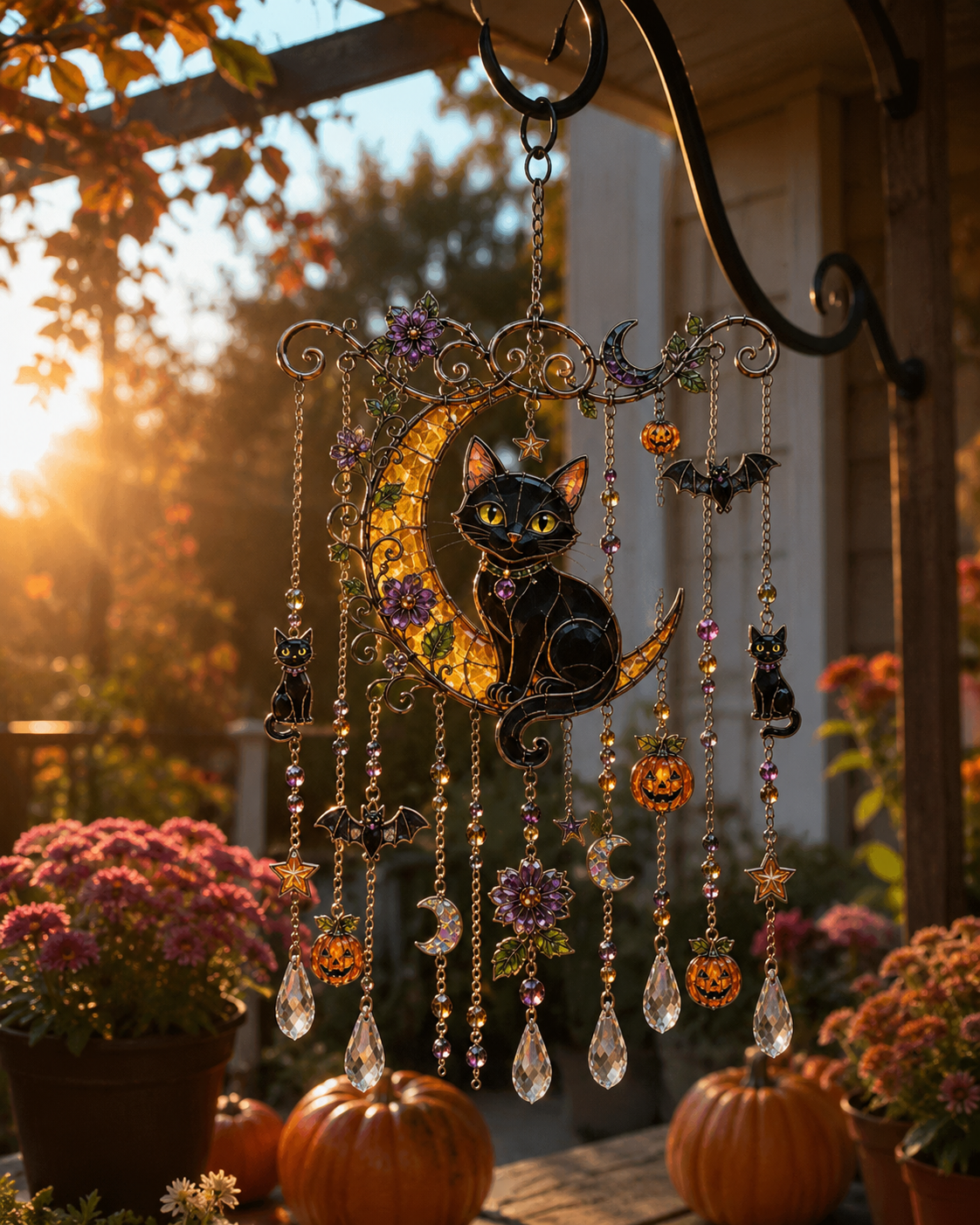 🔥Halloween Suncatcher Wind Chime👻
