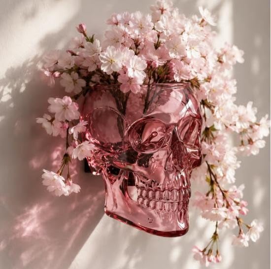 🔥  🔥 Gothic Skull Wall Vase 💀 Hanging Planter for Any Flower 🌸