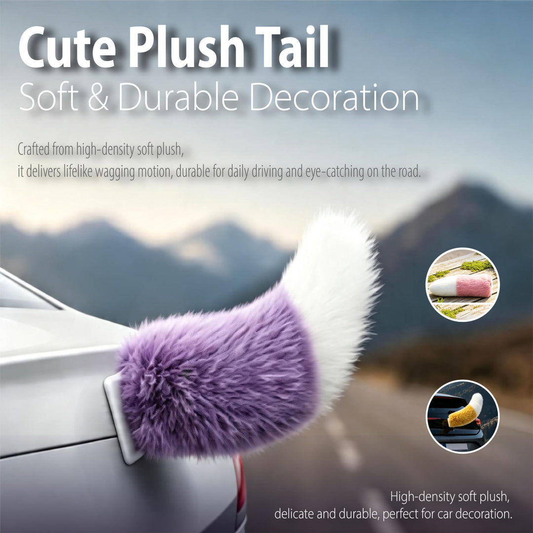 Remote Control Electric Wagging Plush Tail, Cute Animal Trunk Decoration