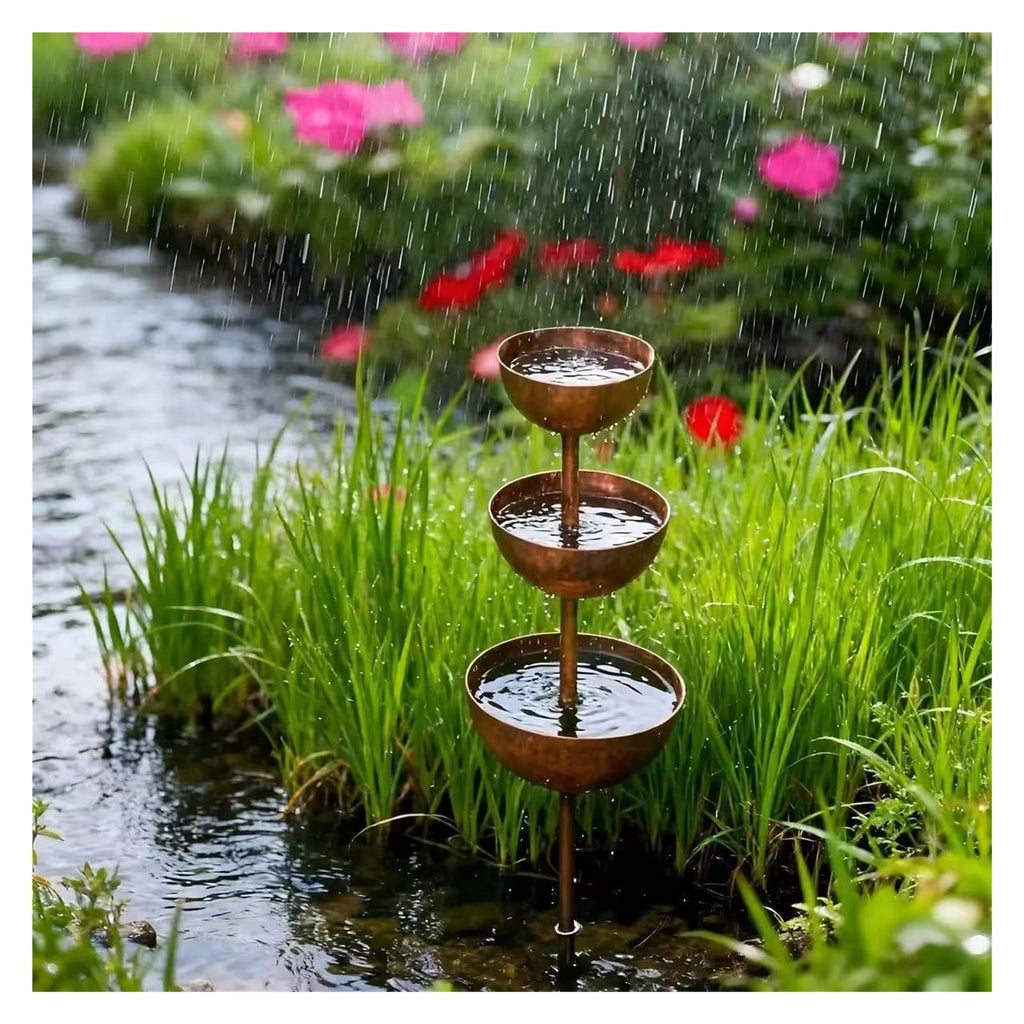 🐦 Rain Catcher Bird Bath Stake 🦋