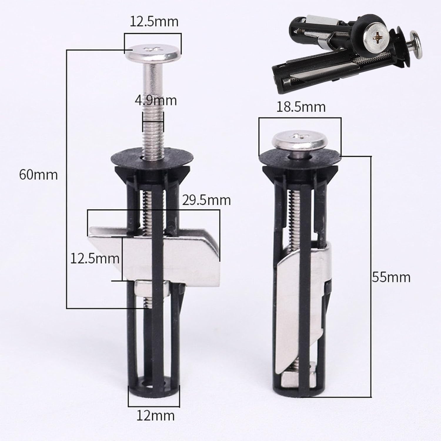 ✨ 2 Set Heavy Duty Toilet Seat Bolts Kit 🚽