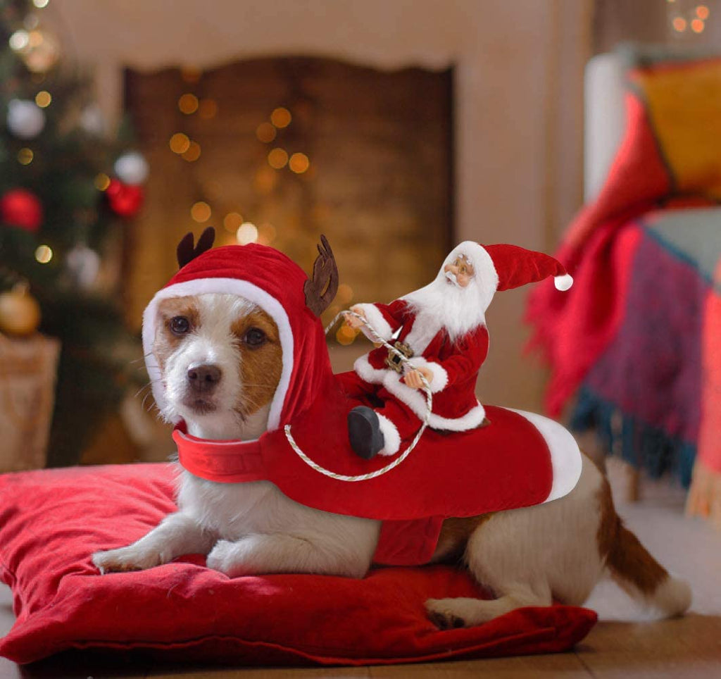 Santa Dog Costume-Christmas Pet Coat