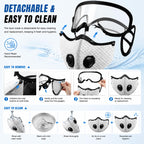 😷 Reusable Carbon Filter Dust Mask with Adjustable Goggles ❤️