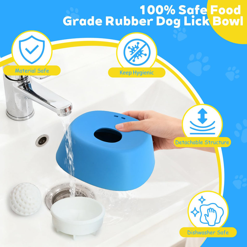 🐶 Enrichment Ball-Roll Dog Lick Bowl ❤️
