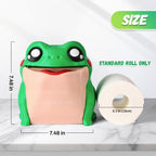 Frog Toilet Paper Holder, Funny Toilet Roll Towel Free Standing Dispenser, 3D Printed