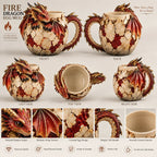 ⏳ Last Day 50% OFF – 🐉 Sculpted Dragon Mug Collection | 6 Fantasy Realm Designs with Raised 3D Dragon Details ☕