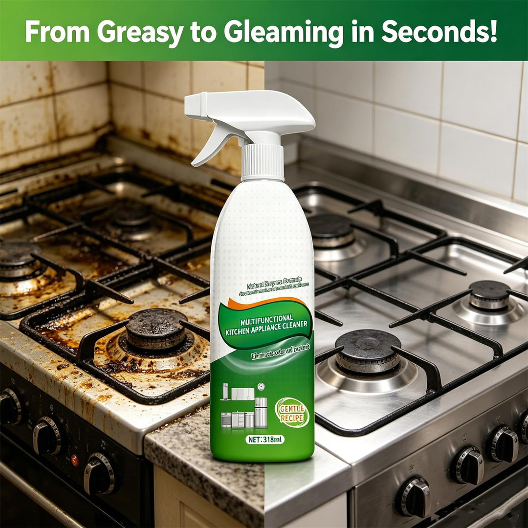 Heavy Duty Oil Stain Remover, 318ml Multi-Purpose Kitchen Cleaner Spray For Cooktop