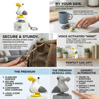 😀 Seagull Sound Keychain with LED Light & Button 🔥
