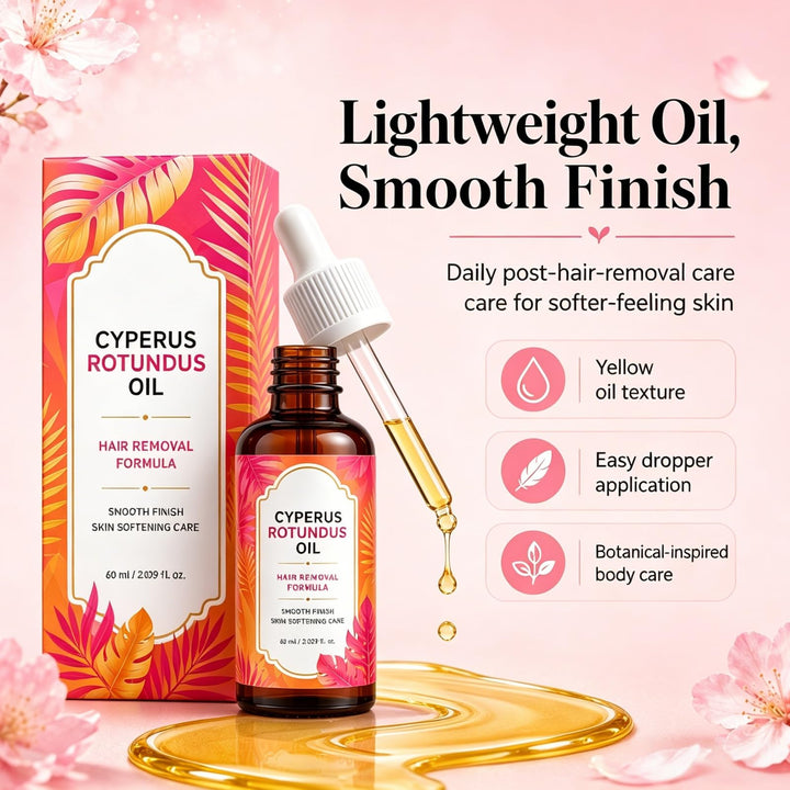 ✅ HER+ 🔥 Cyperus Rotundus Oil for Hair Removal ✨