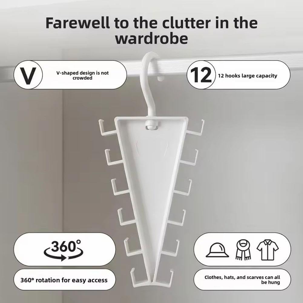 🎁 Multi-Functional V-Shaped Double Sided Hanger Storage Rack ✨
