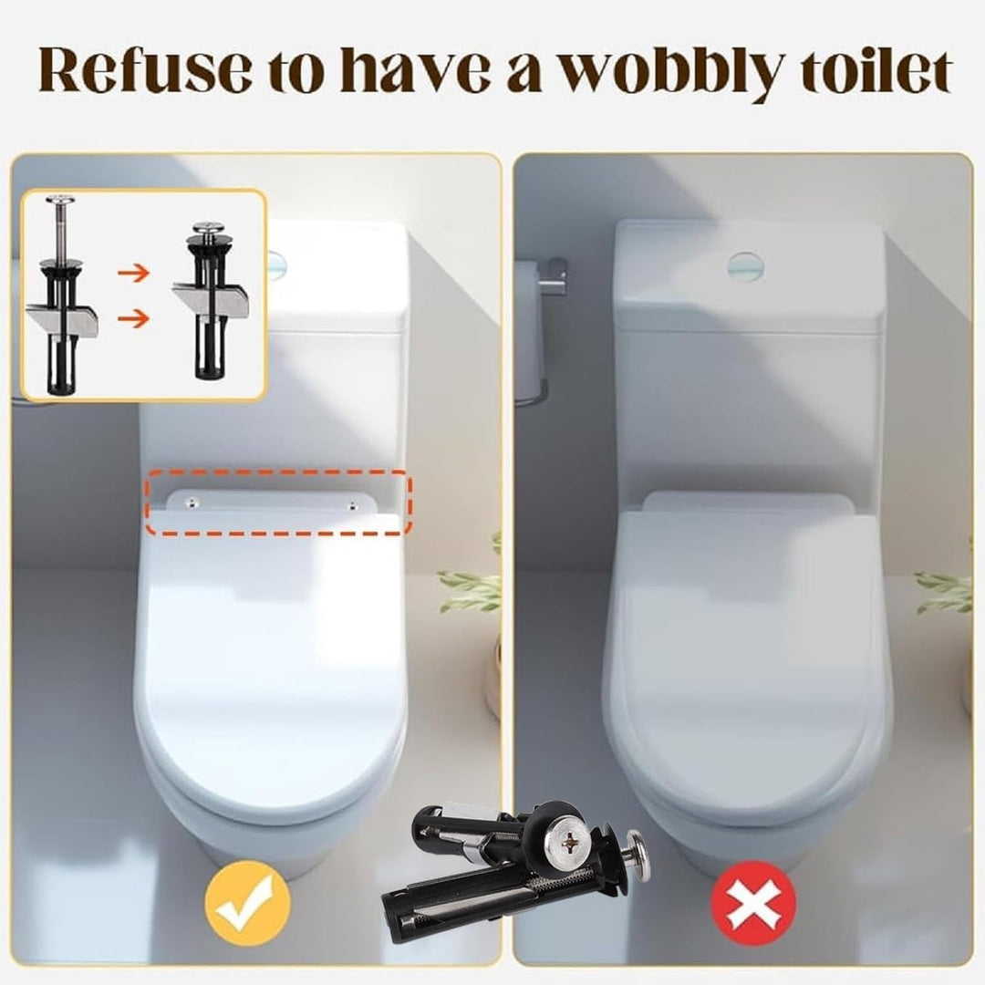 ✨ 2 Set Heavy Duty Toilet Seat Bolts Kit 🚽