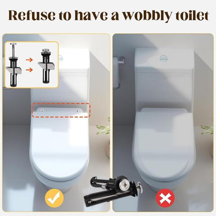 ✨ 2 Set Heavy Duty Toilet Seat Bolts Kit 🚽