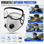 😷 Reusable Carbon Filter Dust Mask with Adjustable Goggles ❤️