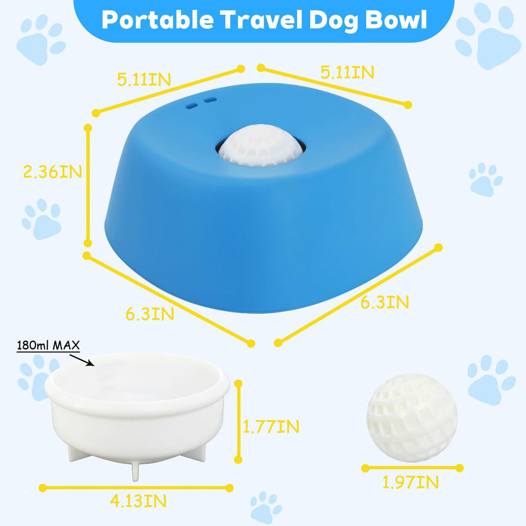 🐶 Enrichment Ball-Roll Dog Lick Bowl ❤️