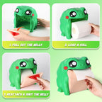 Frog Toilet Paper Holder, Funny Toilet Roll Towel Free Standing Dispenser, 3D Printed