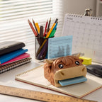 Highland Cow Campus Desk Sticky Note Organizer