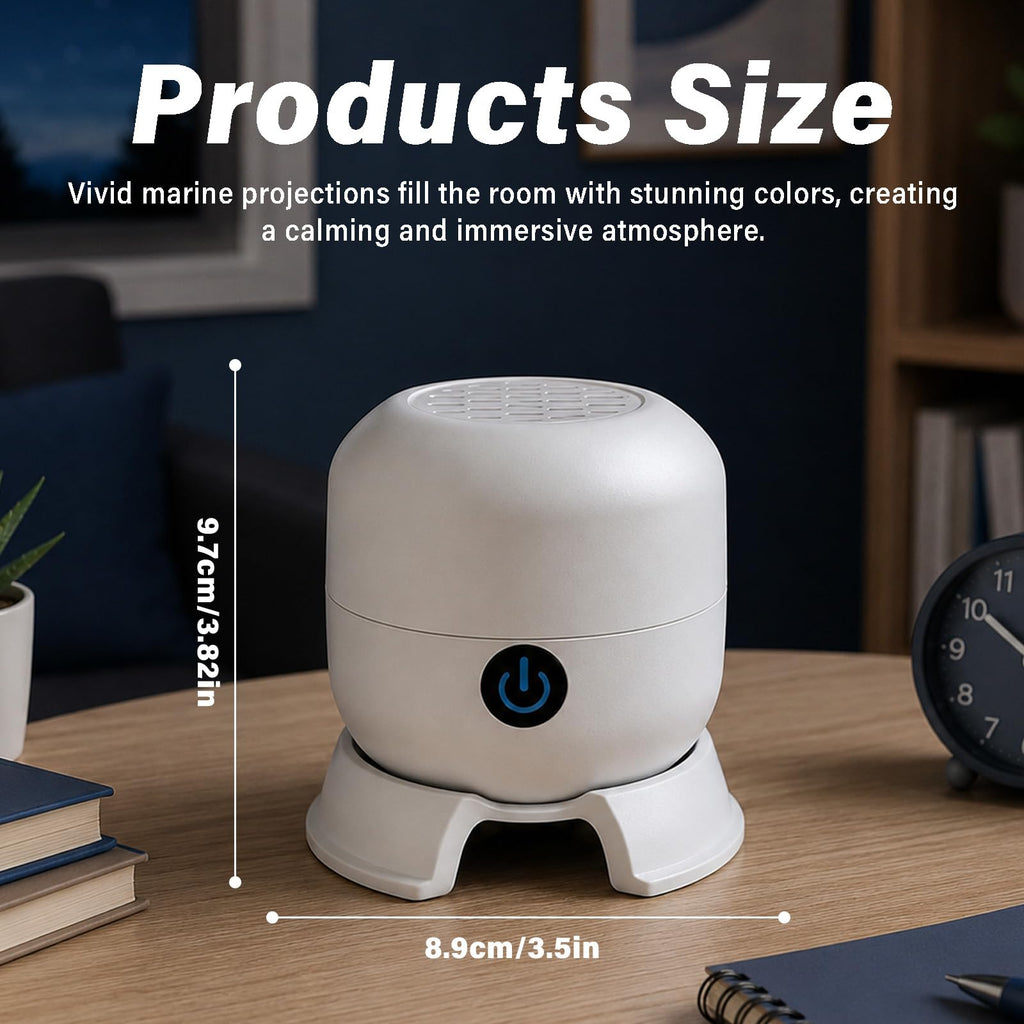 🔥 Dynamic Rotating LED Projector Light 🔥 360° Rotating Ocean Wave Night Light