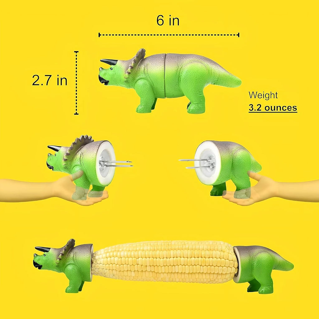 🦖 Funny Dinosaur 🌽 Corn Cob Holders