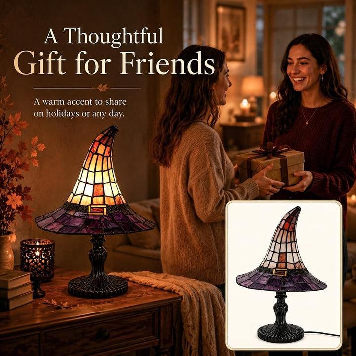 Stained Glass Witch Hat Lam 🎃