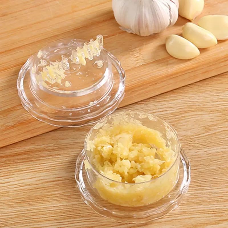 🧄 Transparent Manual Garlic Twist – ✨ Multi Functional Mincer & Grinder