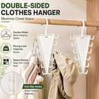 🎁 Multi-Functional V-Shaped Double Sided Hanger Storage Rack ✨