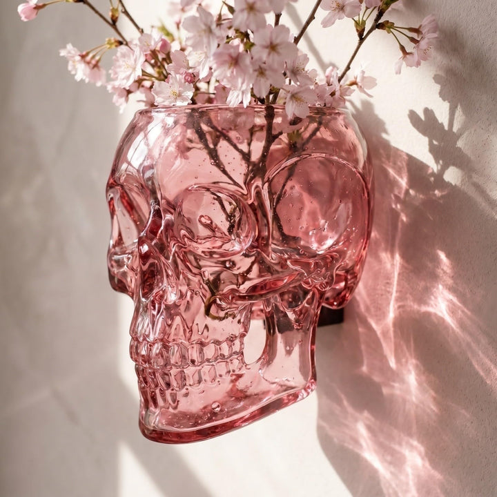 🔥  🔥 Gothic Skull Wall Vase 💀 Hanging Planter for Any Flower 🌸