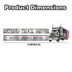 🚚 Retired Truck Driver Car Emblem Badge "RETIRED TRUCK DRIVER - KEEPING AMERICA MOVING" 🗽