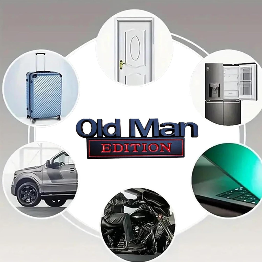 Old Man 👴 Edition Car Emblem