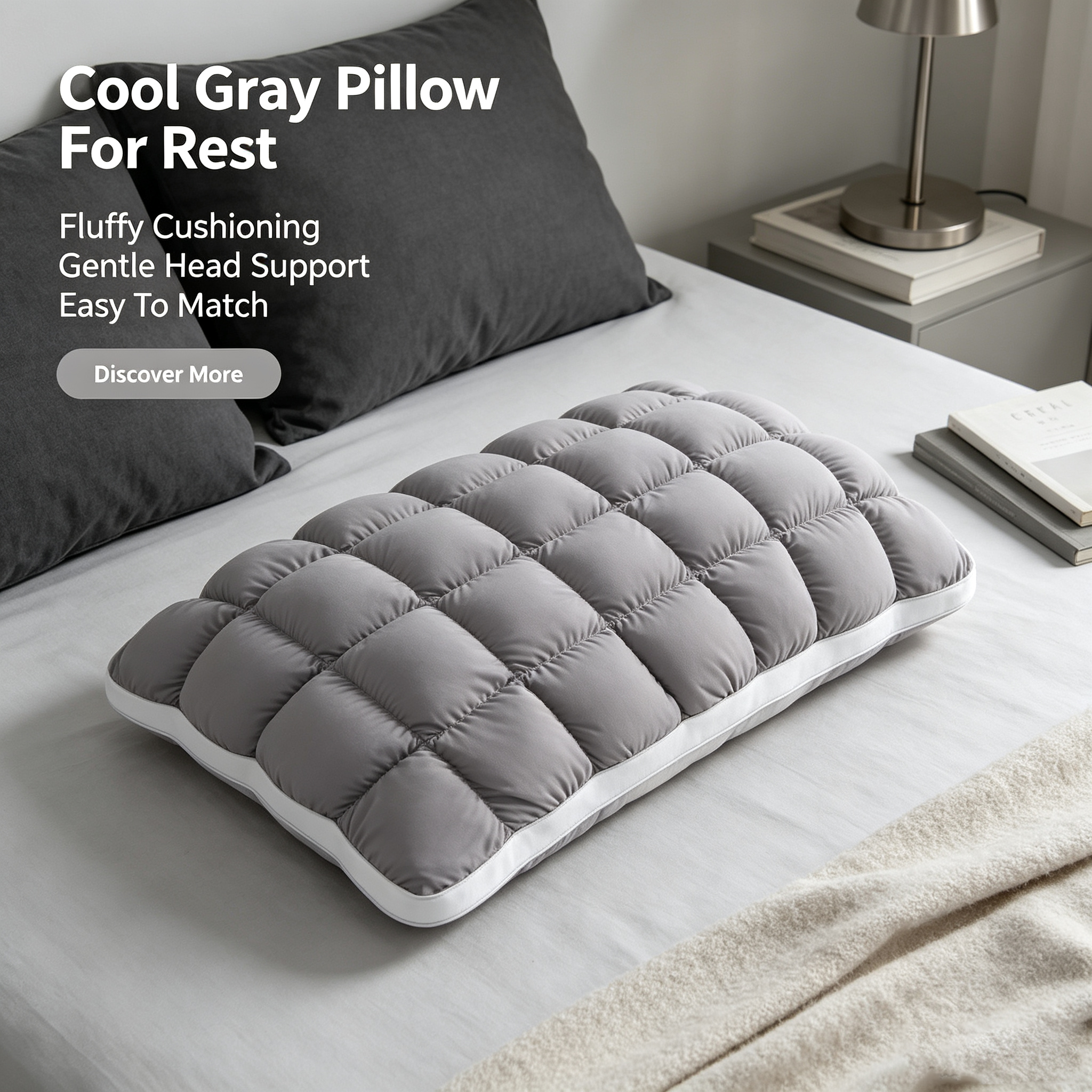 🔥 🔥Cooling Marshmallow Puff Pillow 🛌 ✨
