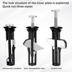 ✨ 2 Set Heavy Duty Toilet Seat Bolts Kit 🚽
