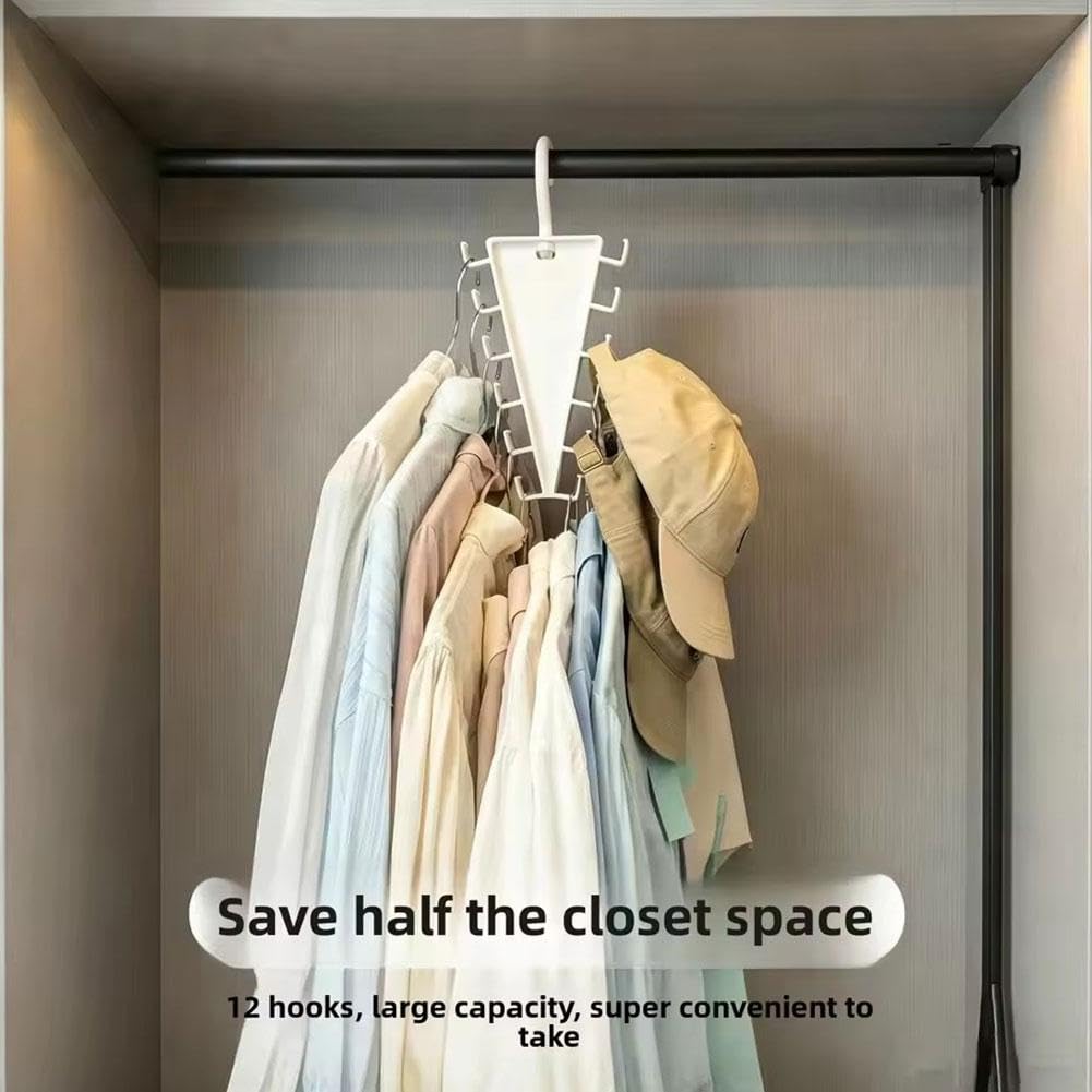 🎁 Multi-Functional V-Shaped Double Sided Hanger Storage Rack ✨