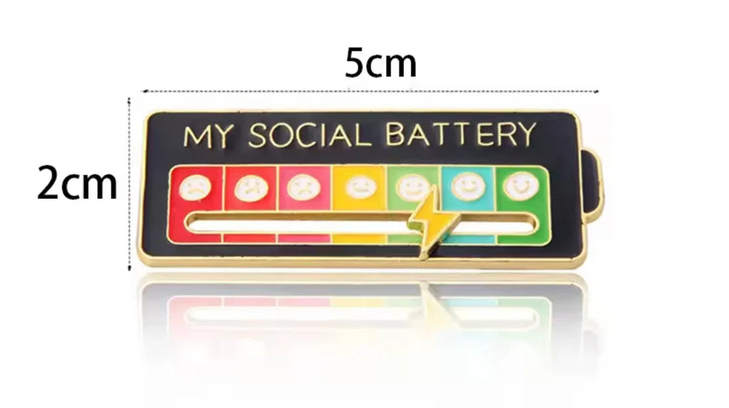 Pin Batería Social - Effectively avoid social awkwardness