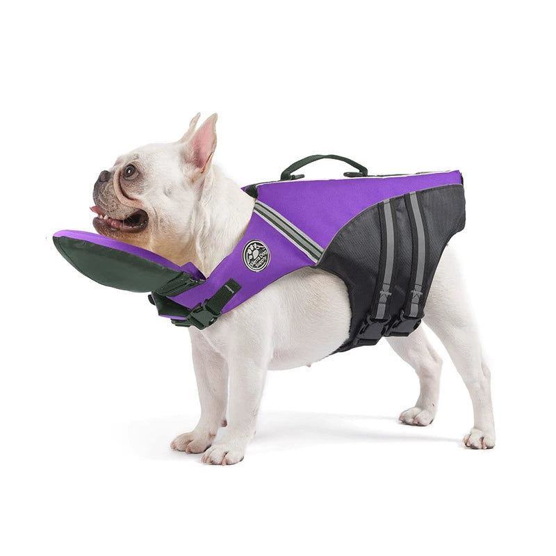 🐶 🐶 Dog Life Jacket ❤️ Reflective Dog Life Vest with Removable Neck Float & High Buoyancy for Swimming and Boating 🔥 🔥