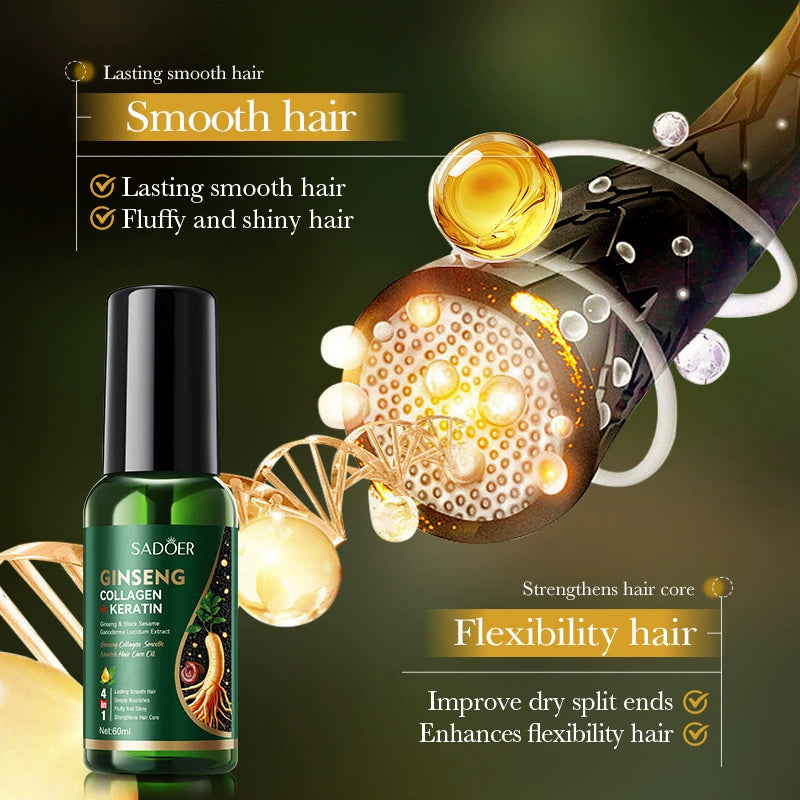 Hair serum applicator comb, hair oil applicator (Three bottles of hair serum are given away for free.)