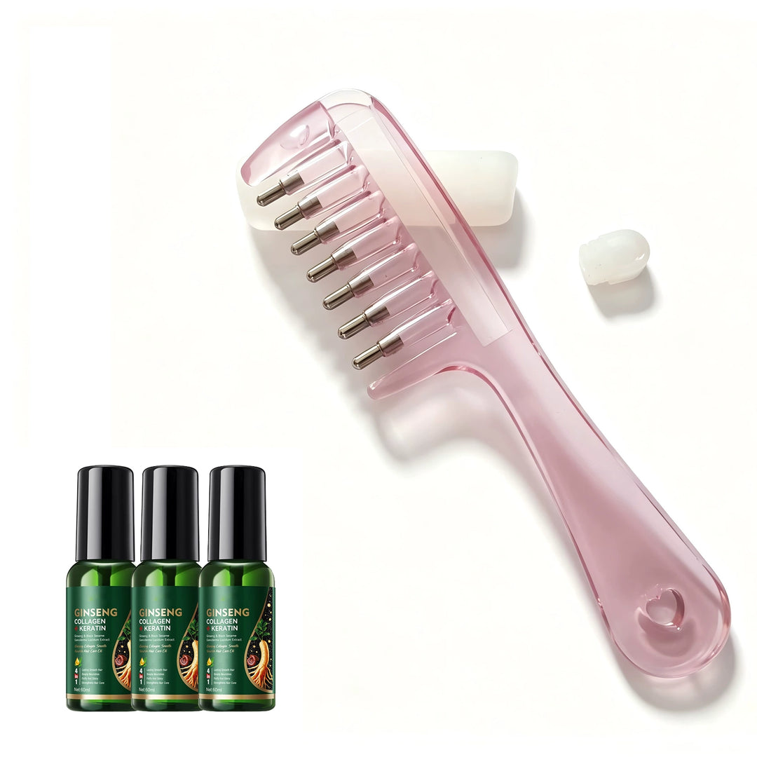 Hair serum applicator comb, hair oil applicator (Three bottles of hair serum are given away for free.)