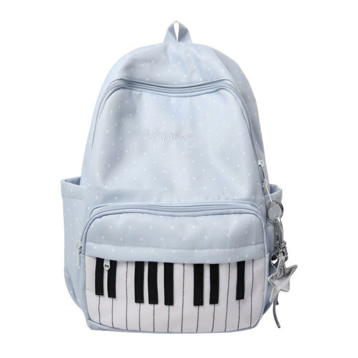 Piano Backpack for Women Music Backpack with Polka Dot (Free star pendant)