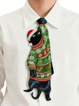 🐱 🐱 Hanging Cat Tie - Funny Cat Lover Gift 🔥 🔥