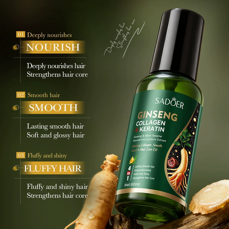 Hair serum applicator comb, hair oil applicator (Three bottles of hair serum are given away for free.)