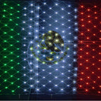 Mexican Flag LED Net Lights, Outdoor Patriotic Festival Decor