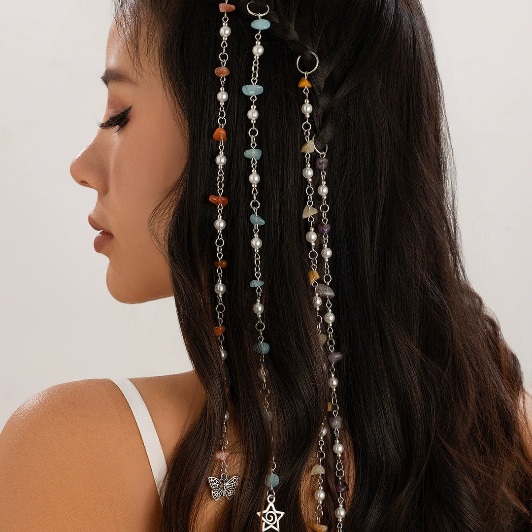🔥 🔥 Beachy Mermaid Hair Accent 🐚 Clip-In Hair Accessory with Starfish Bead Shell Details ✨ ✨