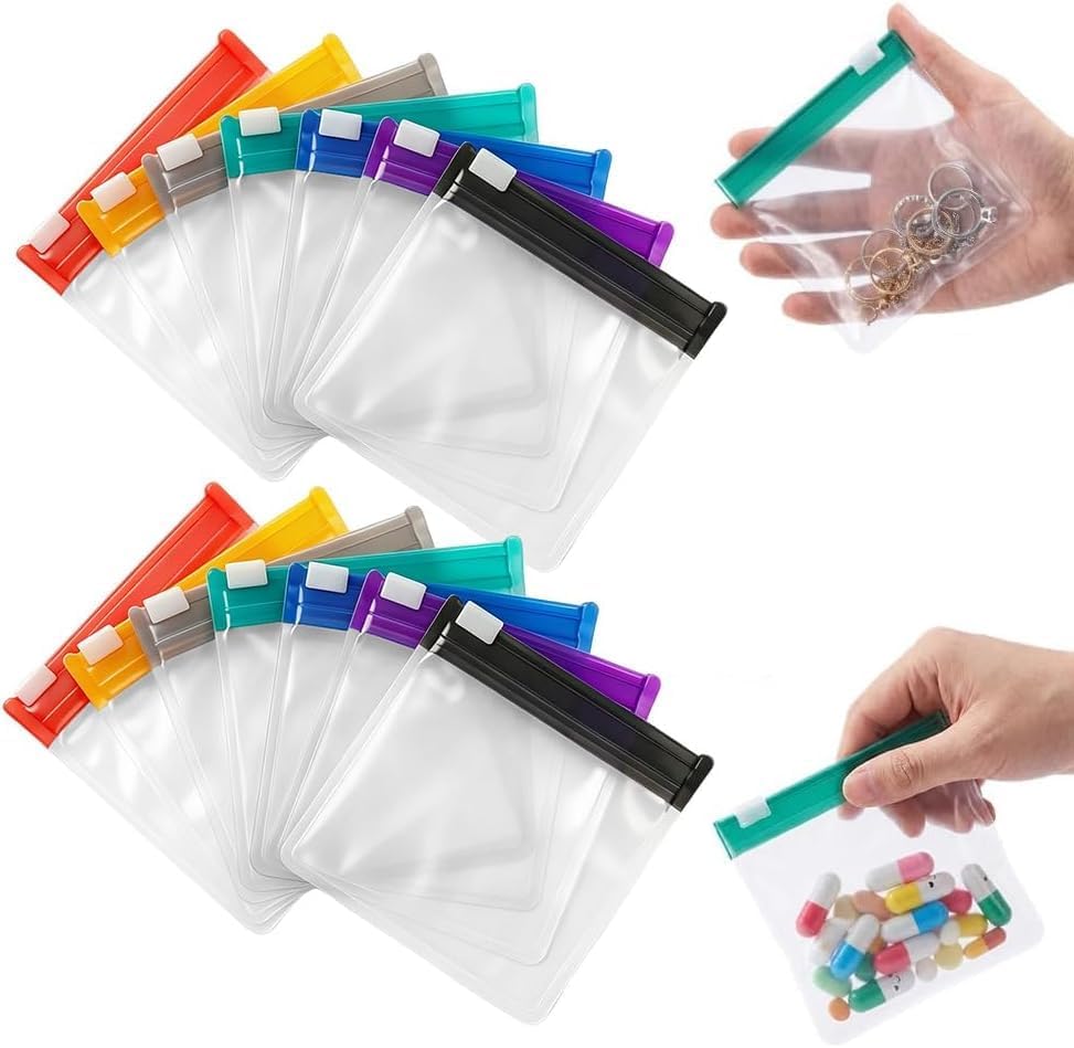 ✨Self-Sealing Zipper Medicine Bags✨Reusable Pill Organizer Pouches for Travel