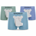Men's Modal Boxer Briefs 3 Pack, Funny Elephant Trunk Underwear